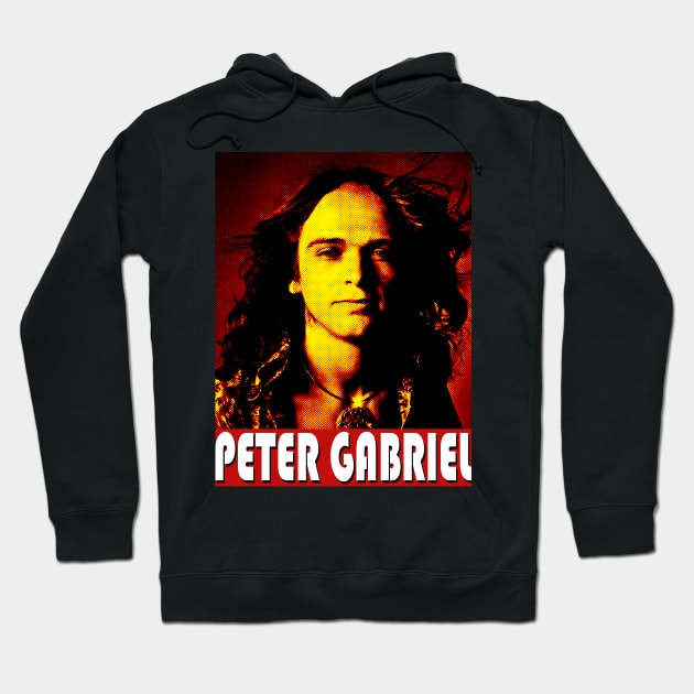 Vintage Halftone-Peter Gabriel Hoodie by Mysimplicity.art